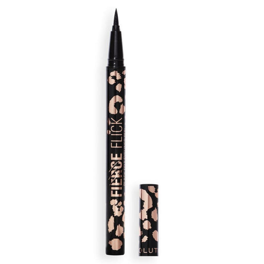 Makeup Revolution, Fierce Eyeliner, Liquid Eyeliner, Black, 0.5 ml