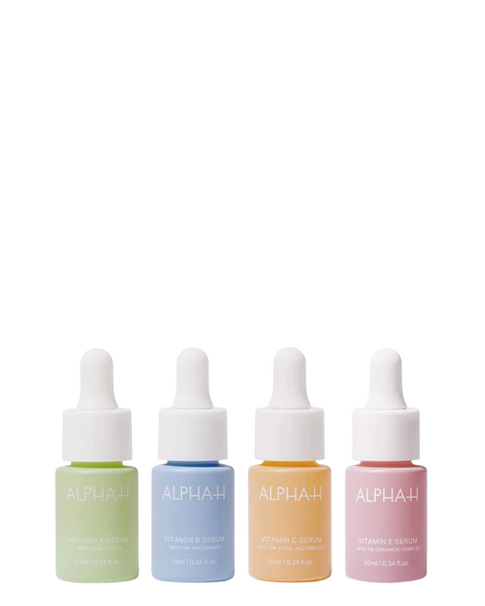 Set Alpha-H: Vitamin C, Brightening & Hydrating, Daily, Serum, For Face, 10 ml + Vitamin B, Hydrating, Soothing, Calming, Protecting, Anti-Ageing, Morning & Evening, Serum, For Face, 10 ml + Vitamin B, Hydrating, Calming & Protecting, Morning & Evening,