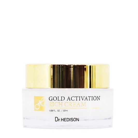 Dr. Hedison, Gold Activation, 24K gold, Anti-Aging, Rich Cream, For Face, 50 ml