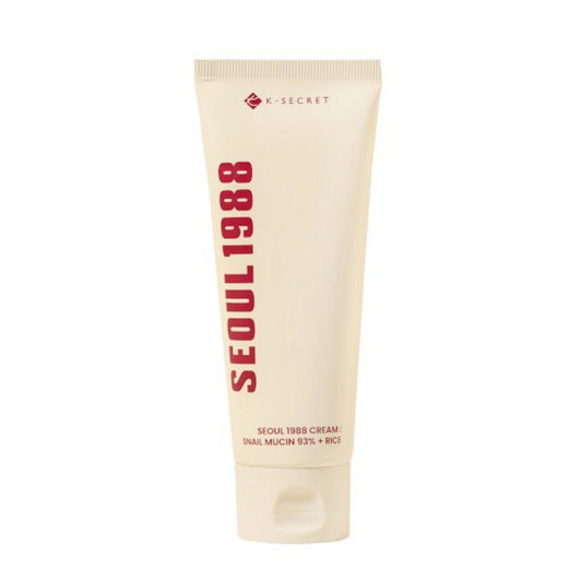 K-Secret, Seoul 1988, Snail Mucin 93% + Rice, Hydrating & Soothing, Cream, For Face, 100 ml