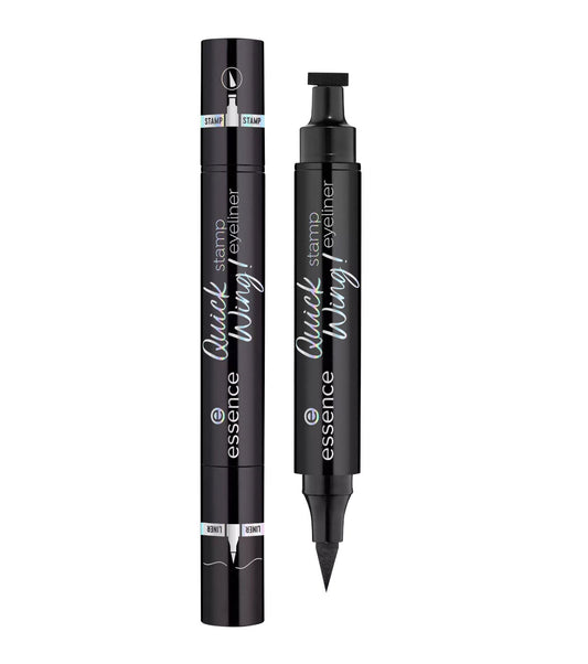 Essence, Quick Wing!, Double-sided, Matte, Liquid Eyeliner, 01, Black, 3.5 ml