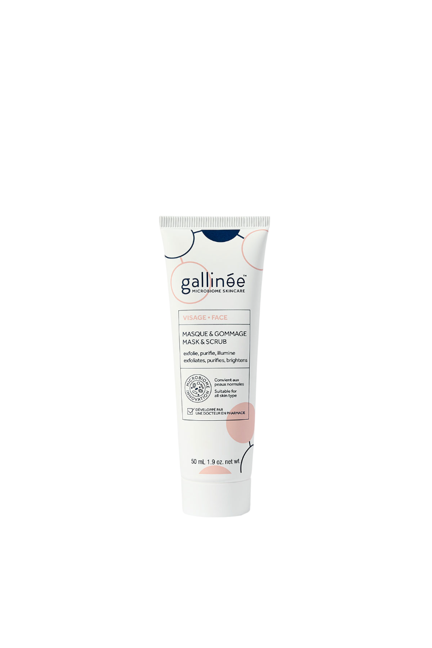 Gallinee, Microbiome Skincare, Purifying, Scrub Mask, For Face, 50 ml