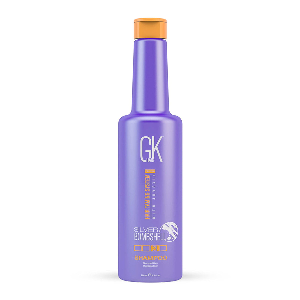Global Keratin,  Silver Bombshell, Hair Shampoo, For Neutralisation Of Yellow Tones, 280 ml
