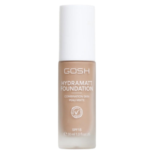 Gosh, Hydramatt, Vegan, Matte, Liquid Foundation, 010N, Light Dark, SPF 15, 30 ml *Tester